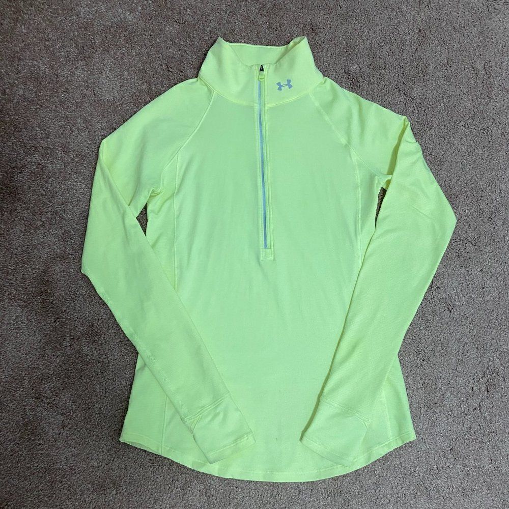 Under Armour Neon Yellow Cold Gear Long Sleeve